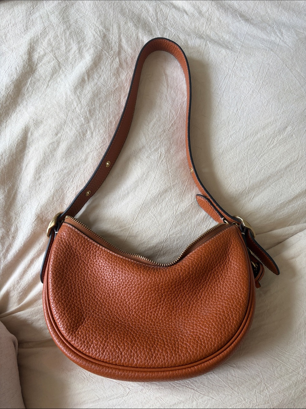 COACH Luna Small Hobo Bag in Brown - Picture 3 of 6
